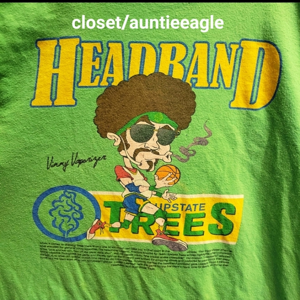 RARE "Tree Shurts" Limited Edition Cannabis Headband Strain Graphic T Unisex Med